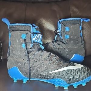 Nike Force  Elite TD Men Size 12 Shoes Black Blue Football High Sneakers M M2